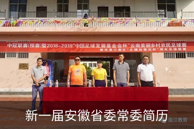 新一届安徽省委常委简历